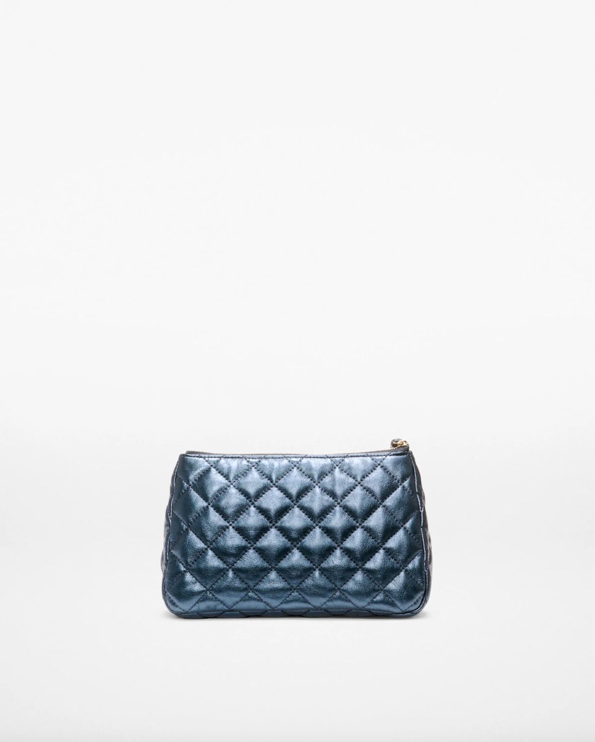 MZ Wallace Medium Luna Cosmetic in Midnight Metallic Leather