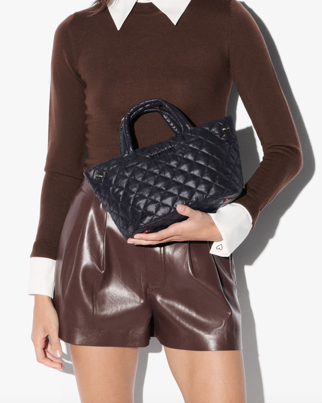 MZ Wallace Mini City Tote in Black