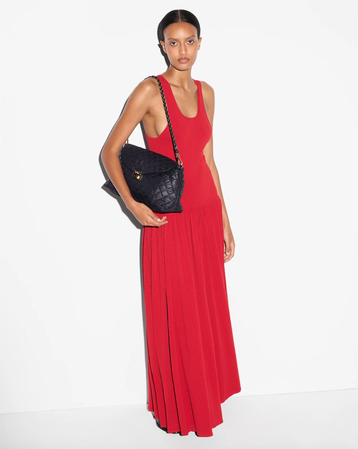 MZ Wallace Crosby Lock Shoulder Bag in Black
