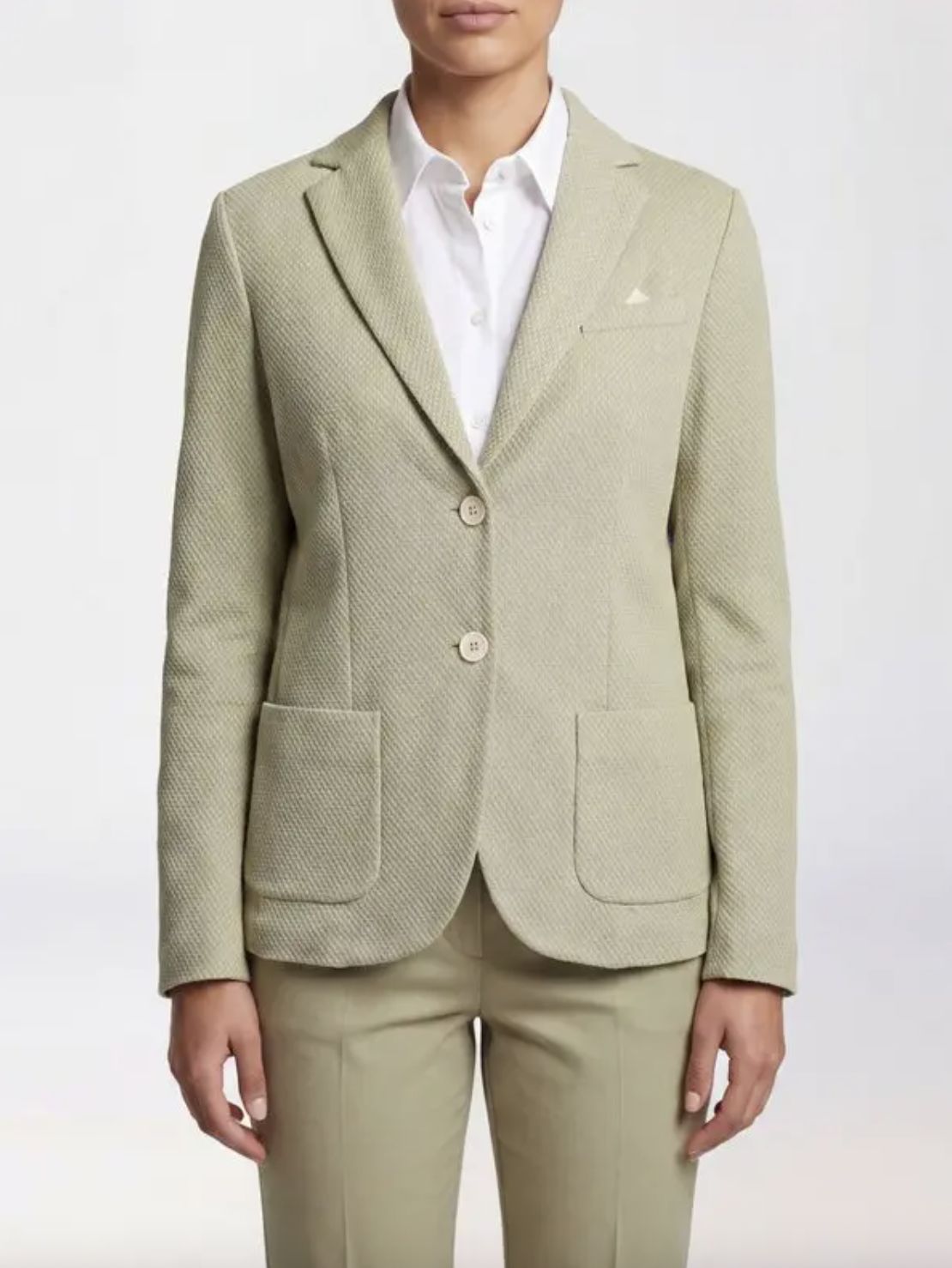 Circolo Cotton Honeycomb Blazer