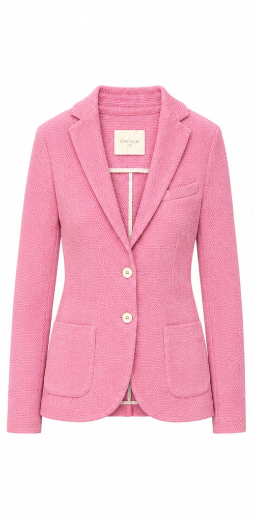 Circolo Cotton Honeycomb Blazer