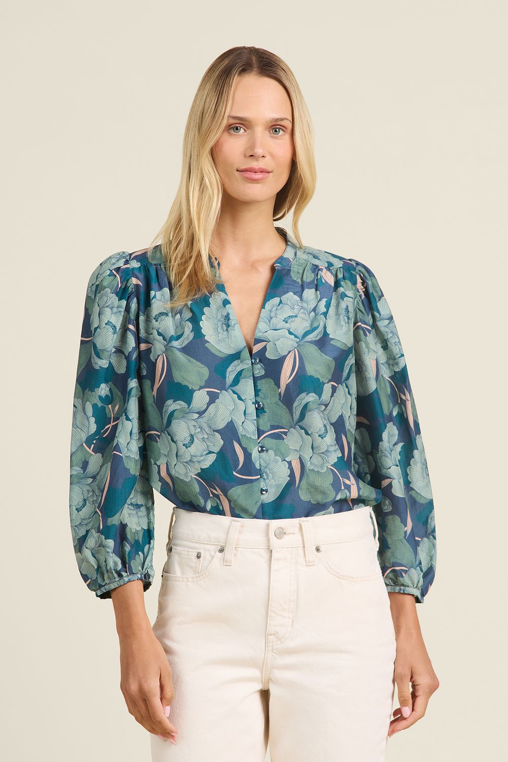 Trovata Maisey Blouse, Color: Hushed Shadow, Size: XS