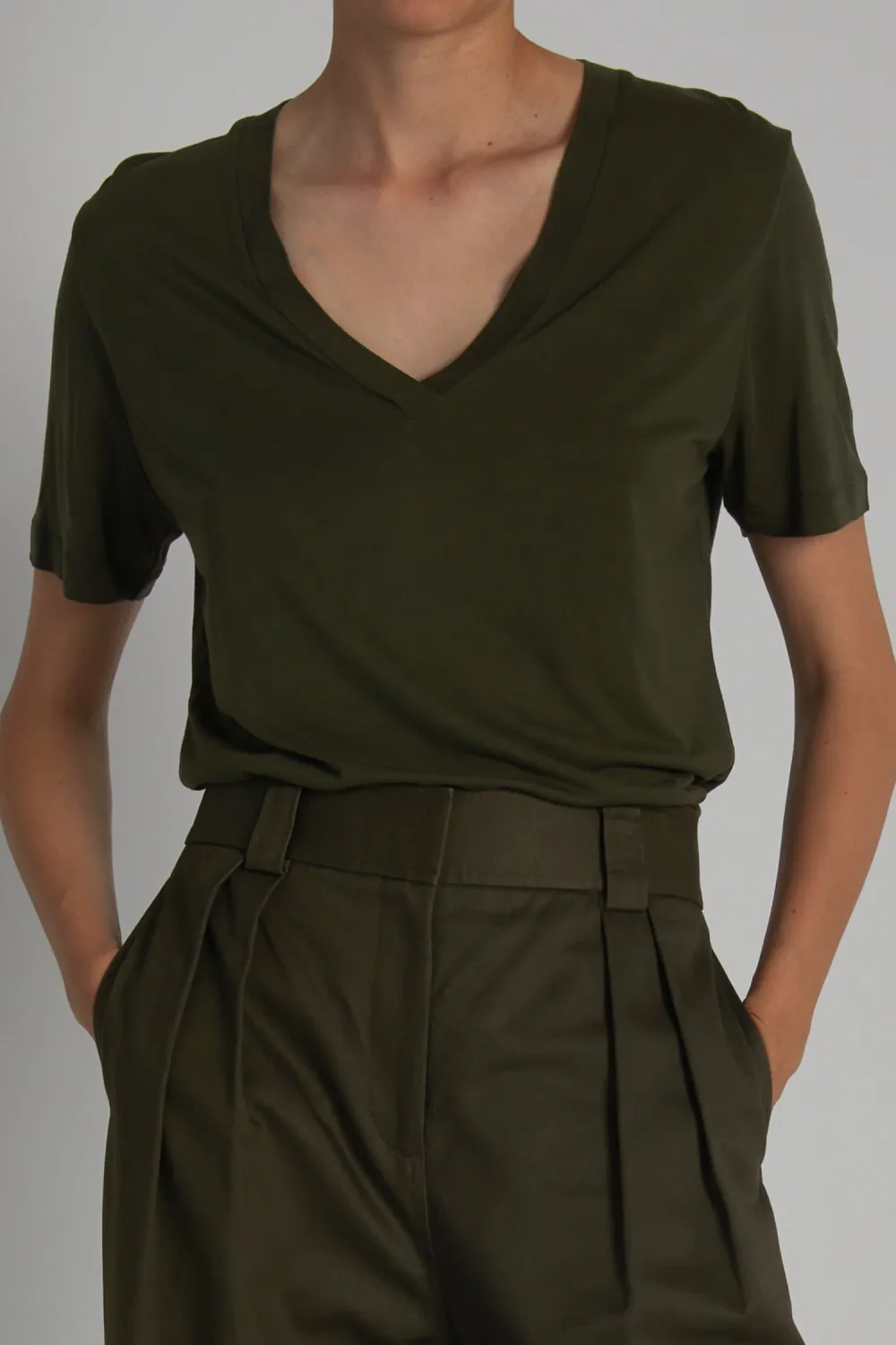 Saint Art Beck V-Neck Jersey Tee