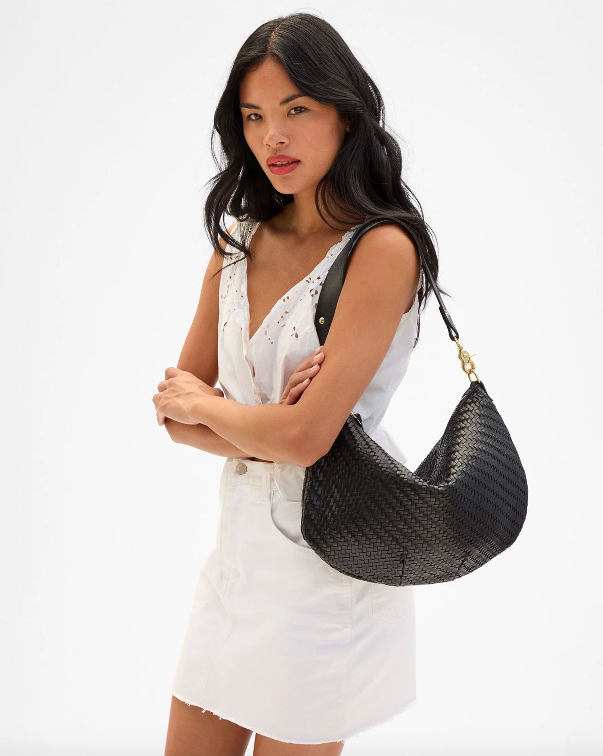Clare V Moyen Messenger In Black
