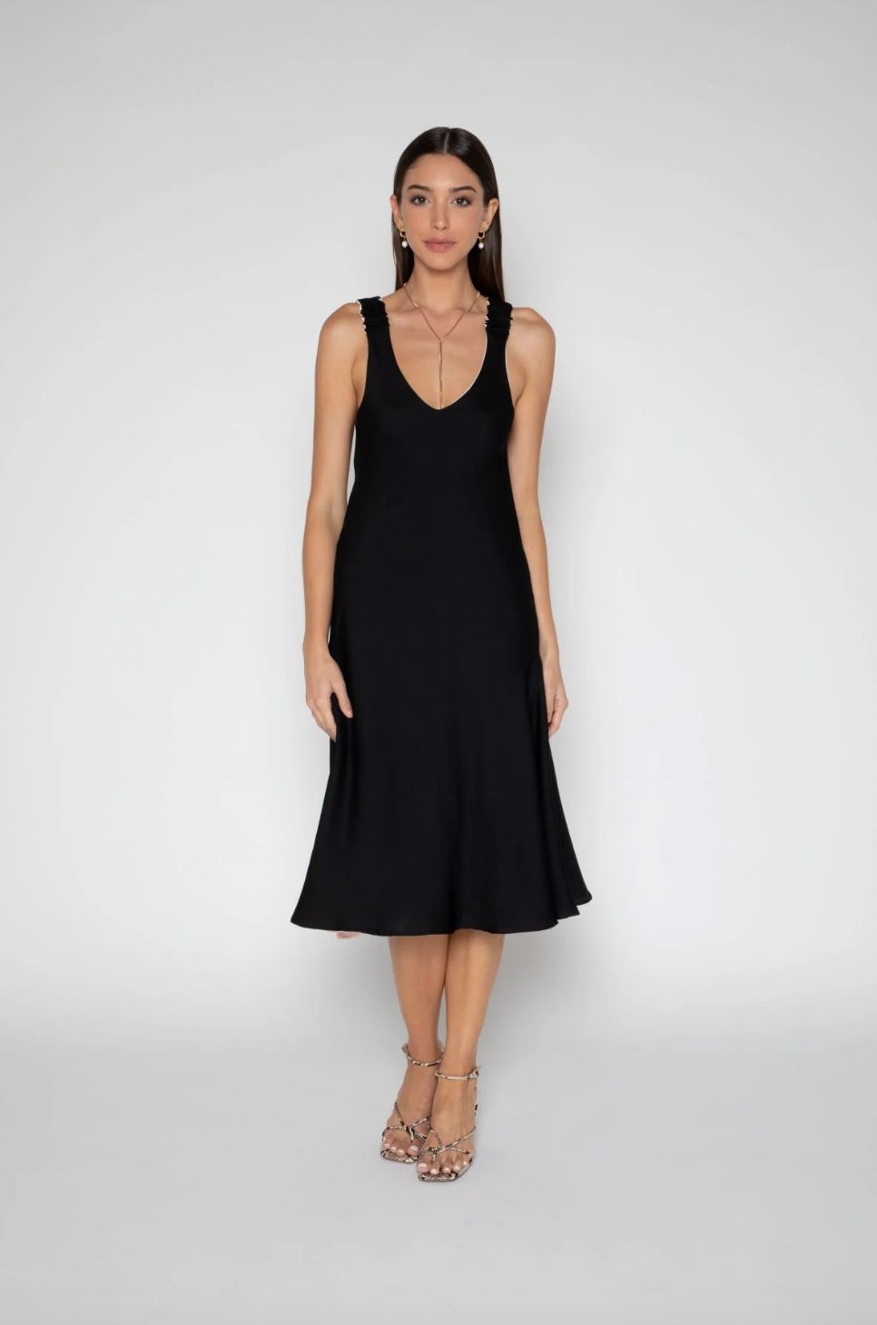 Nouvelle Silk Garibaldi Dress, Color: Noir, Size: XS
