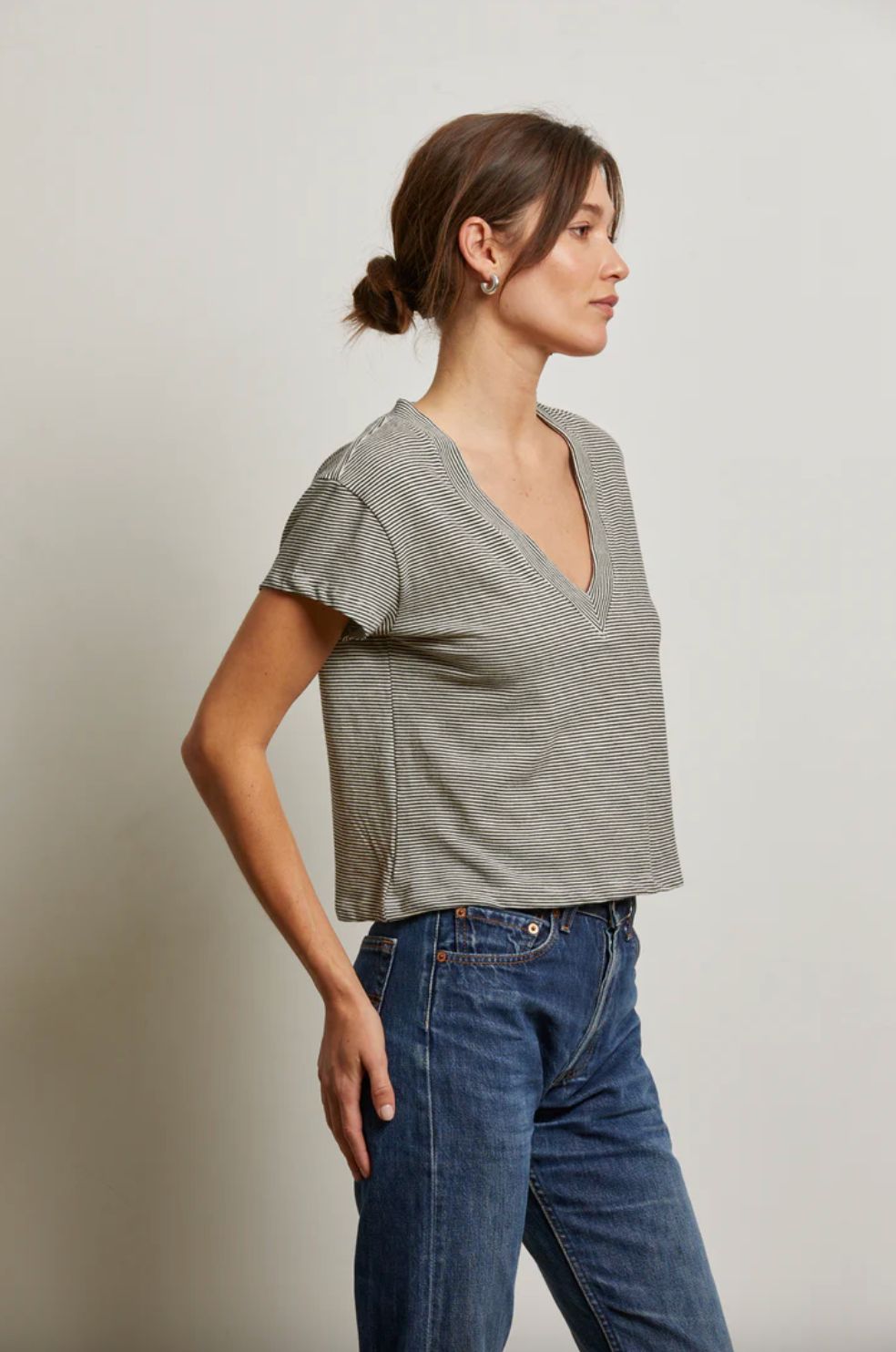 Perfect White Tee Rosie Stripe Tee