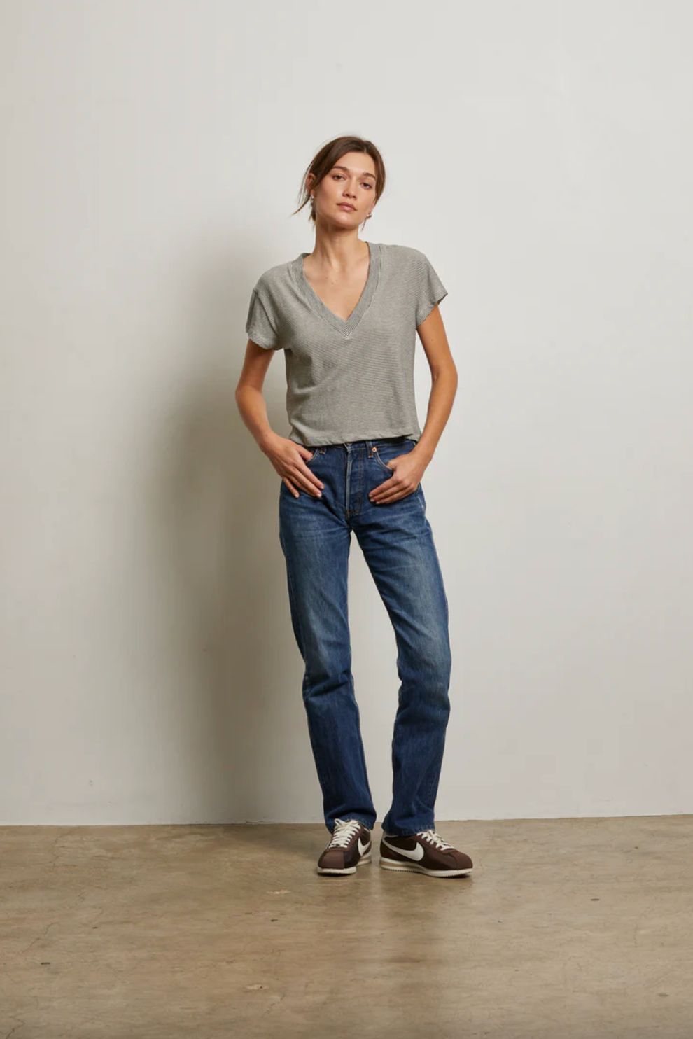 Perfect White Tee Rosie Stripe Tee