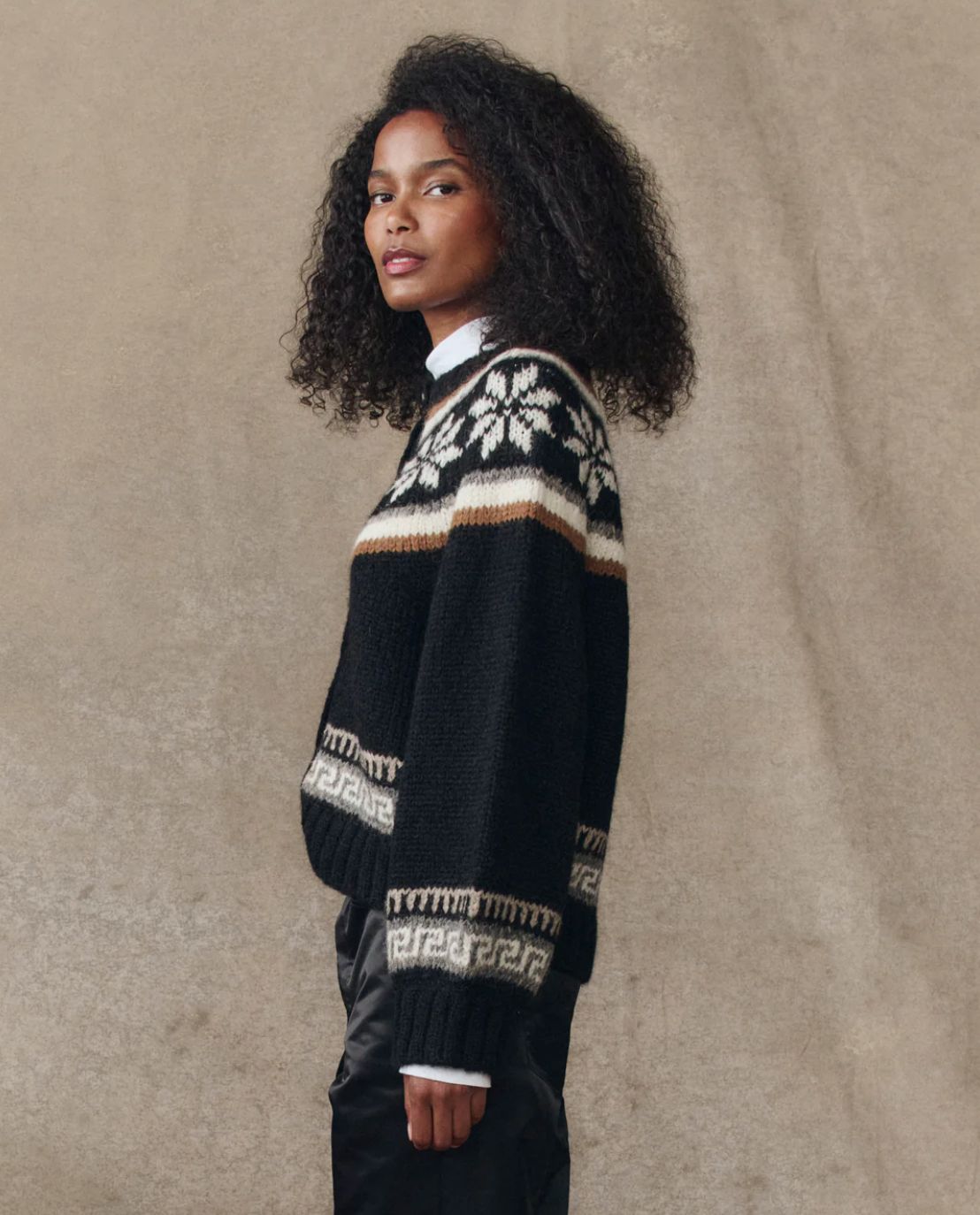 The Great Snowflake Ice Rink Cardigan