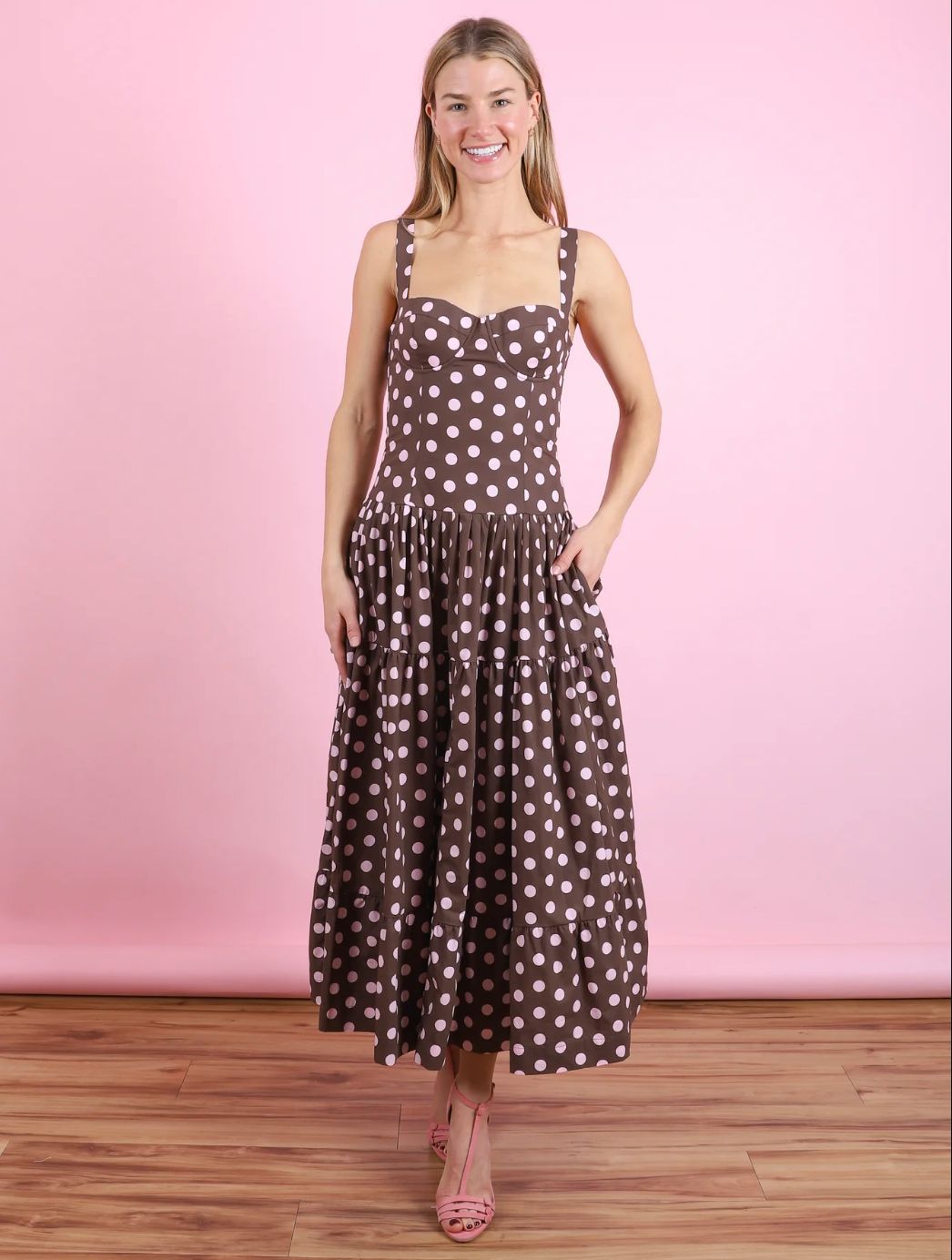 Cara Cara Santiago Midi Dress in Joelle Dot