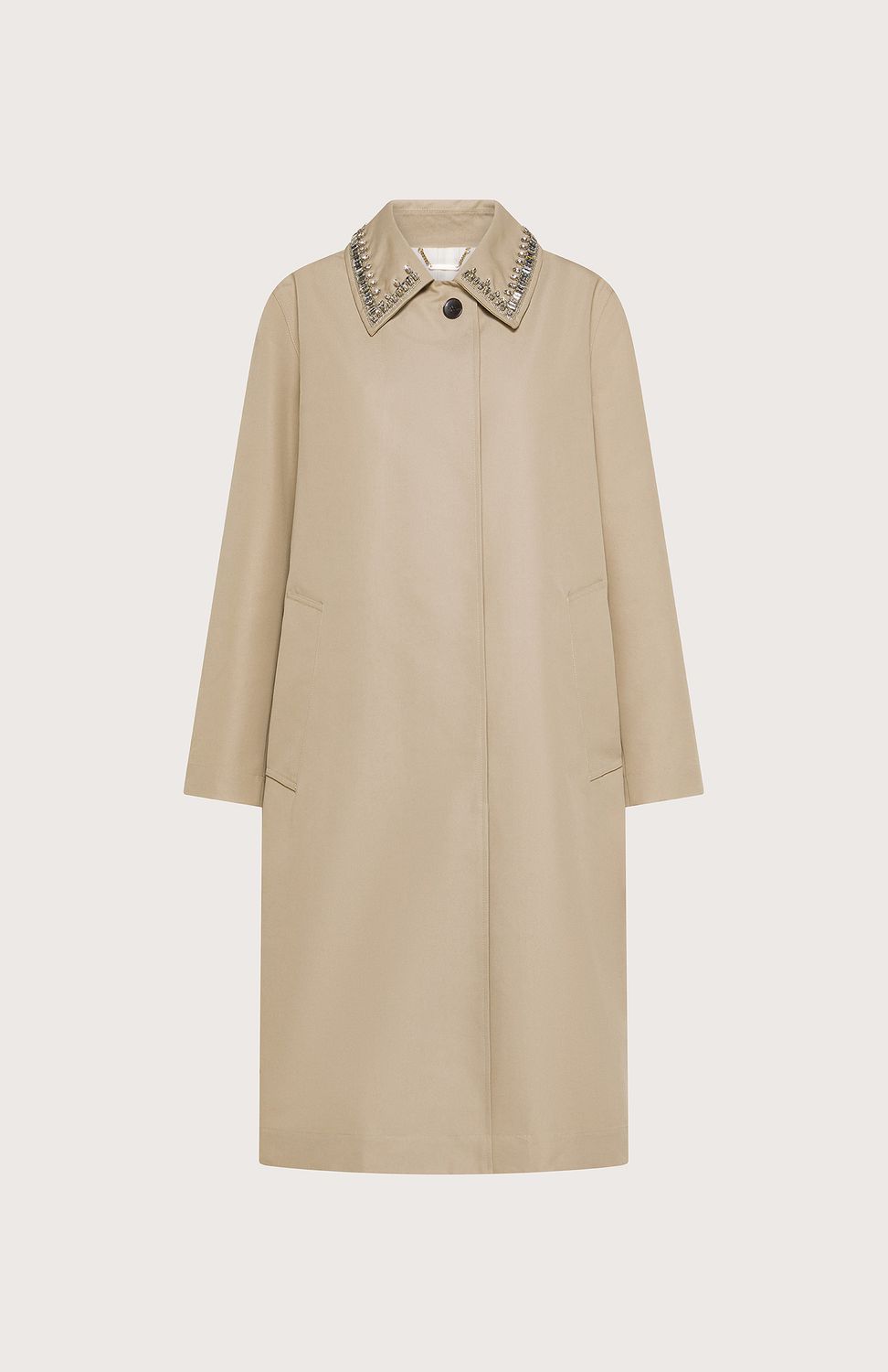 Seventy Raincoat With Crystal Collar