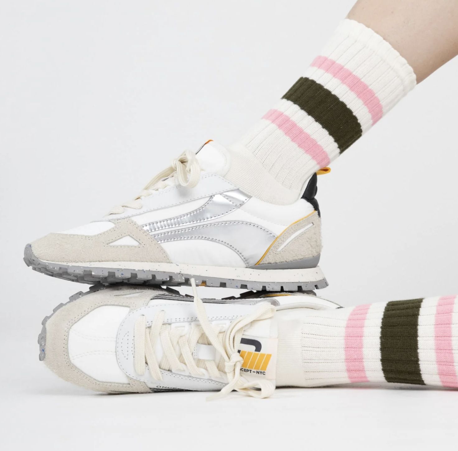 Oncept Toronto Sneaker in Silver Flash