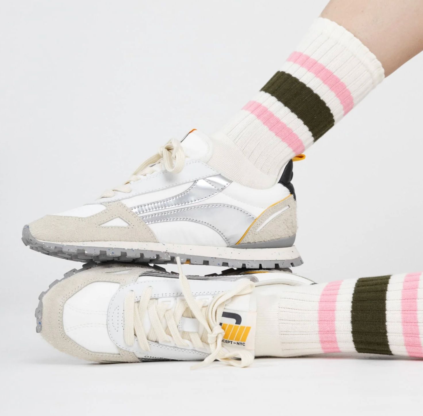 Oncept Toronto Sneaker in Silver Flash
