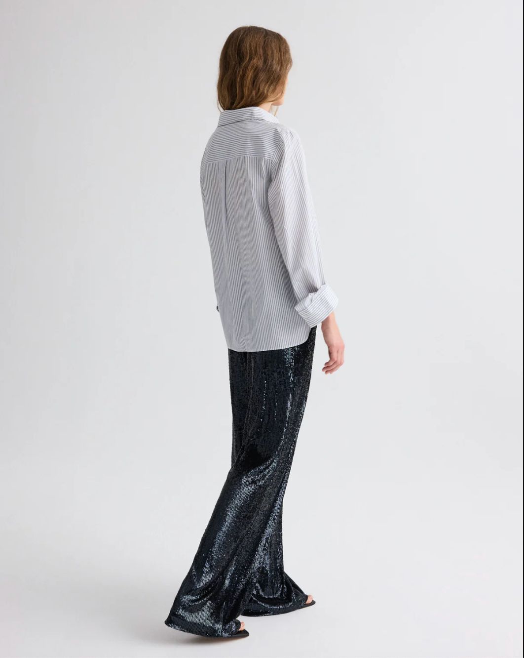 TWP Next Morning in White/Midnight Stripe