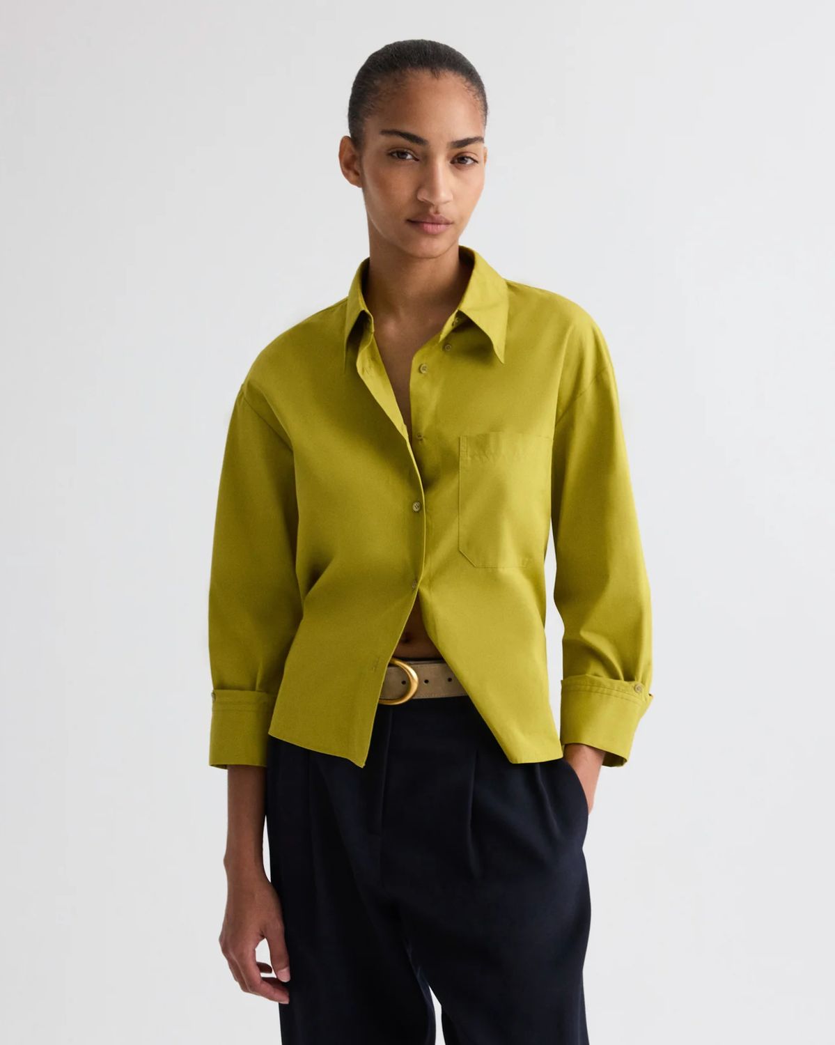 TWP J.D. Shirt in Avocado Oil