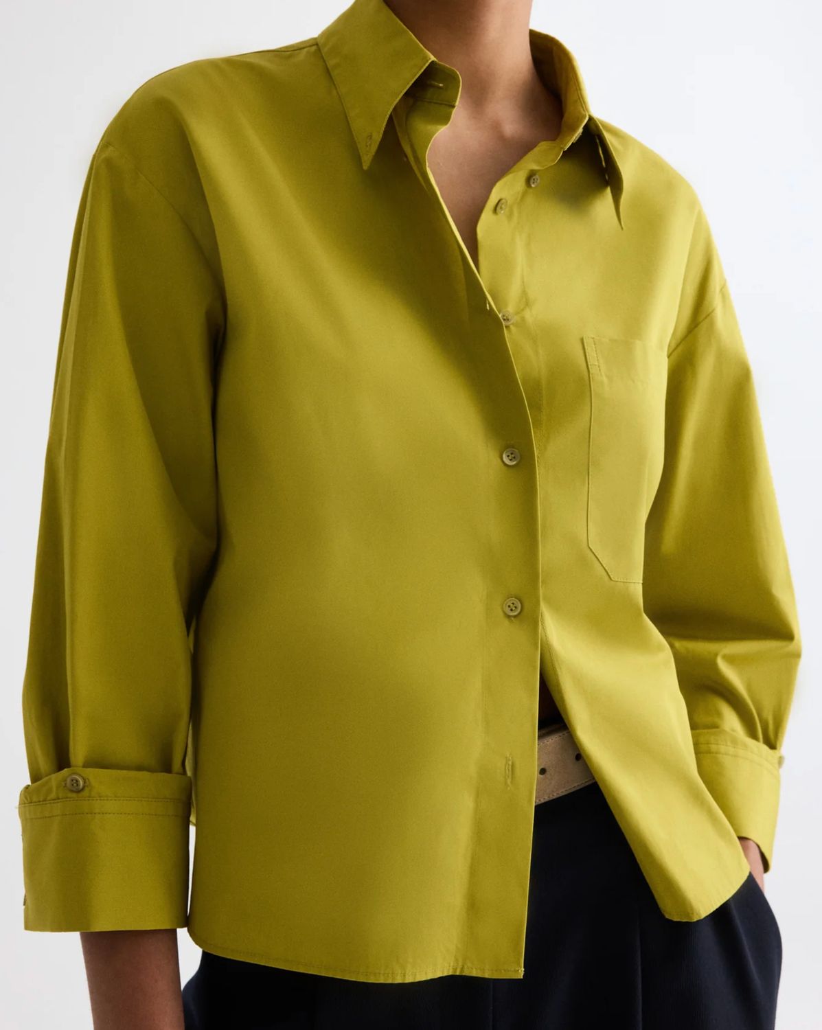 TWP J.D. Shirt in Avocado Oil