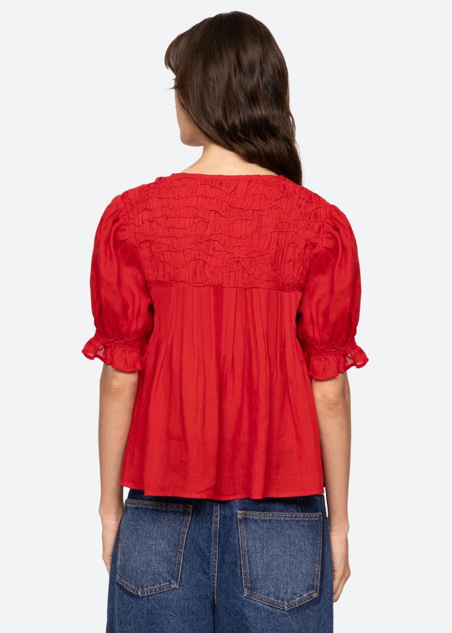 Sea-NY Imogen Short Sleeve Top
