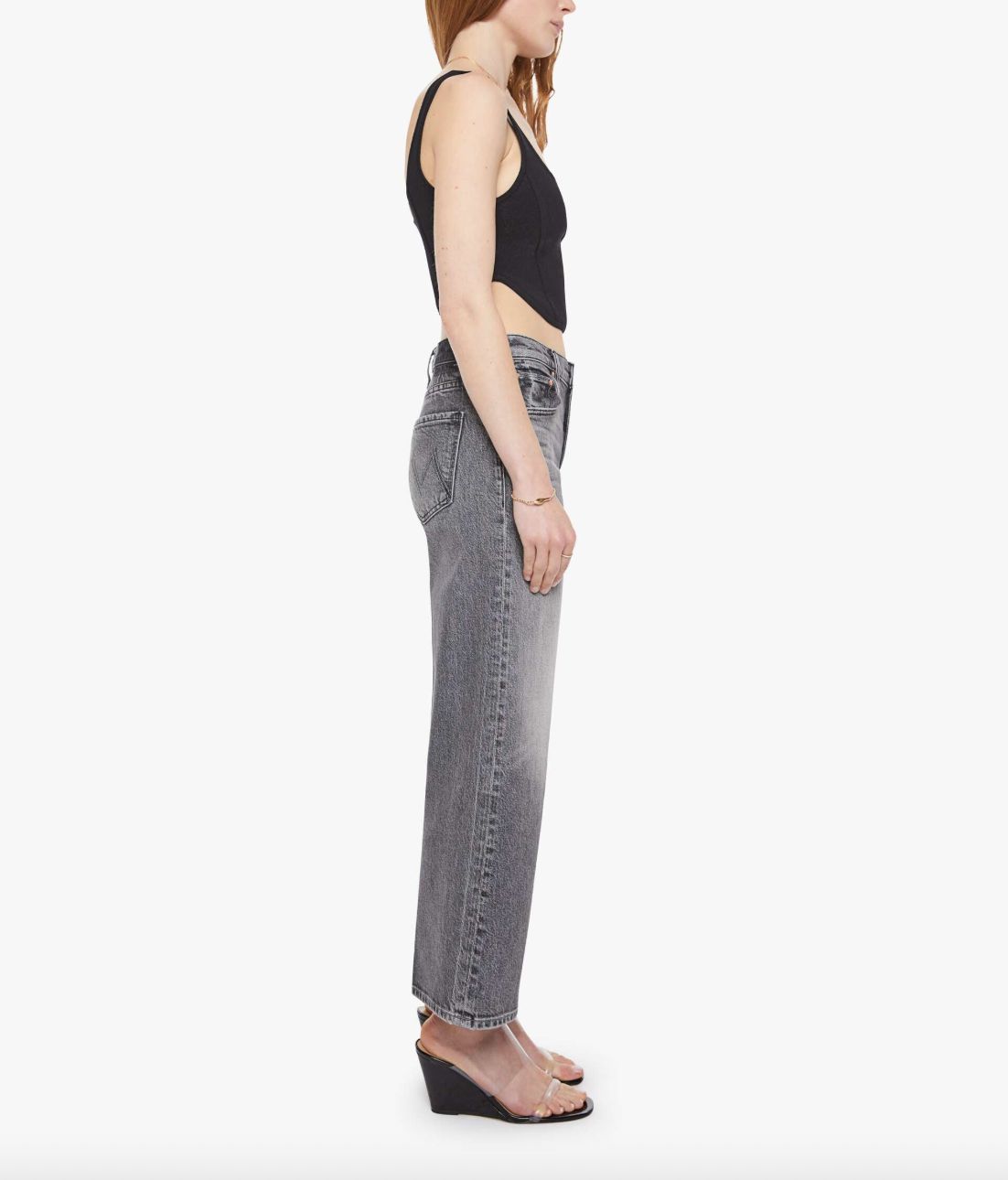 Mother Mid Rise Maven Ankle Jean in Magpie