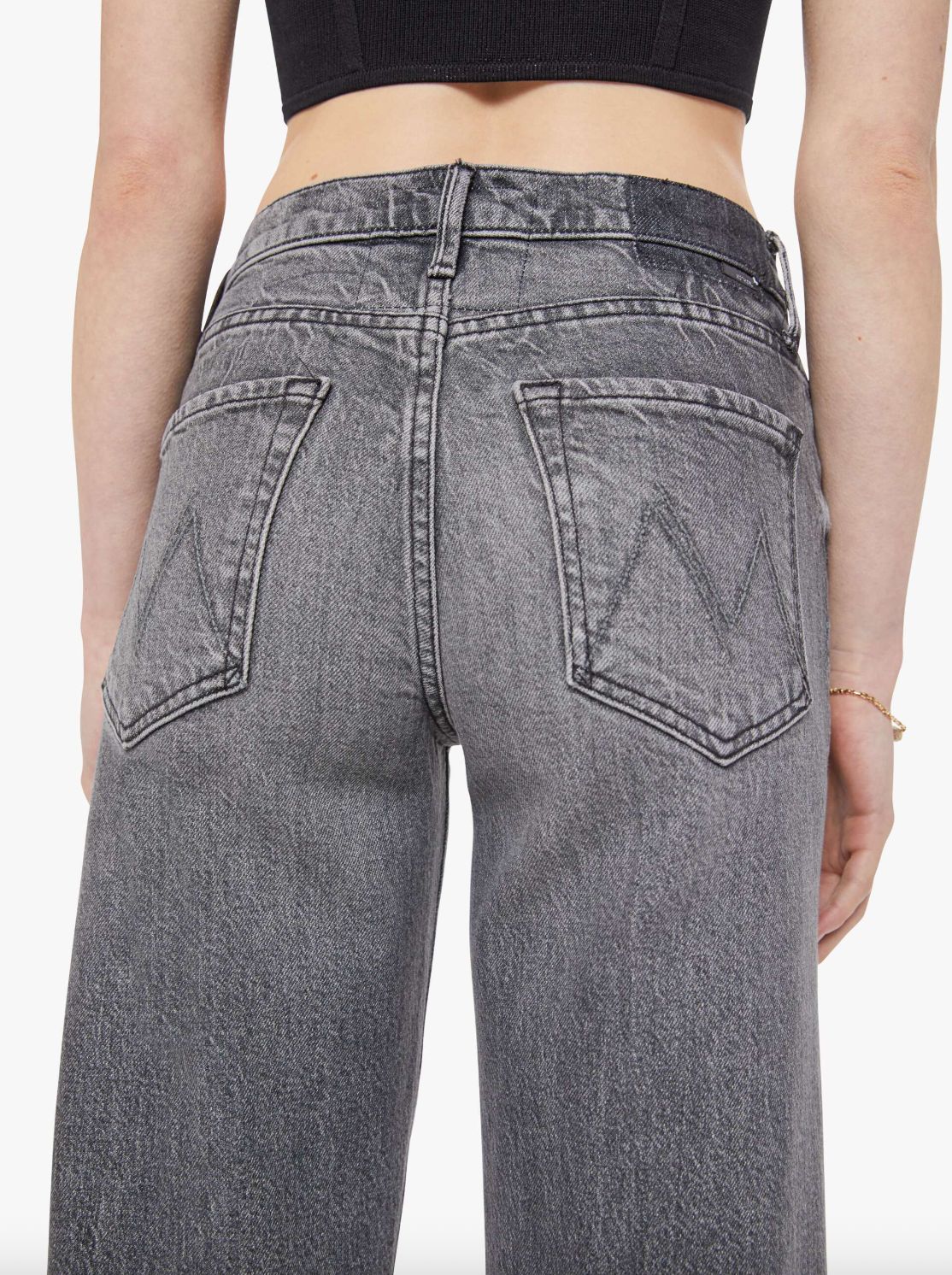 Mother Mid Rise Maven Ankle Jean in Magpie