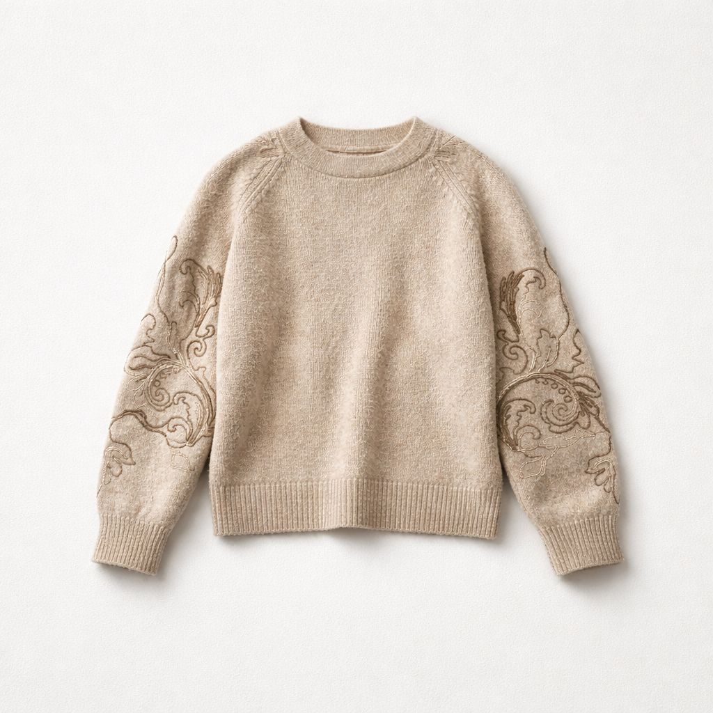 Avant Toi Handpainted Paisley Raffia Cardigan