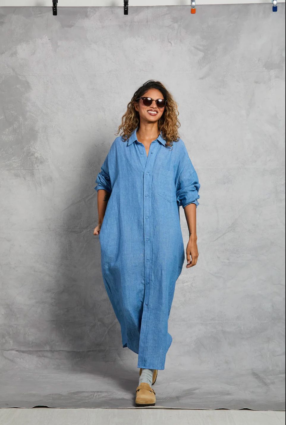 Mamene Florence Chambray Shirt Dress