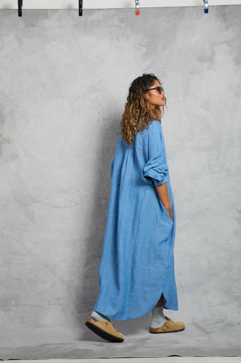 Mamene Florence Chambray Shirt Dress