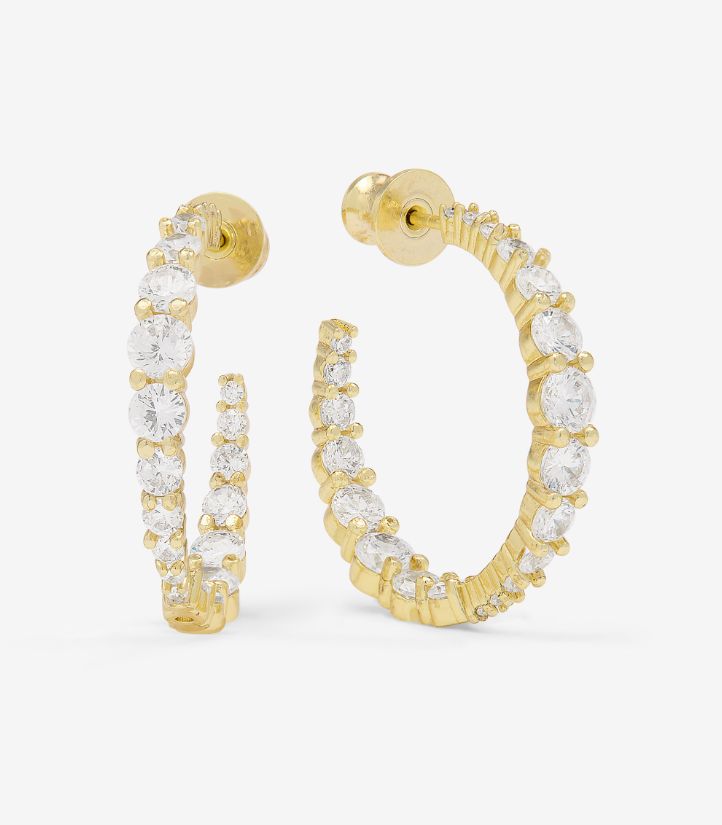 Melinda Maria Oh She Fancy Graduated 1" Hoops