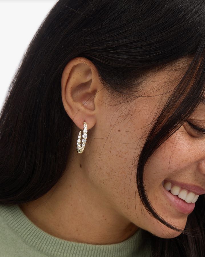 Melinda Maria Oh She Fancy Graduated 1" Hoops