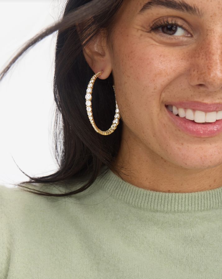 Melinda Maria Oh She Fancy Graduated 2" Hoops