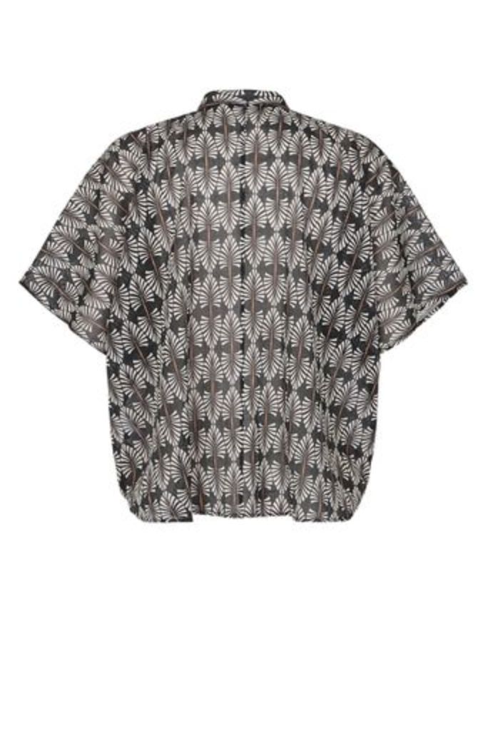0039 Daisy Blouse in Voile Black Print