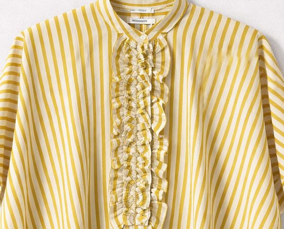 0039 Italy Daisy Multi Stripe Blouse