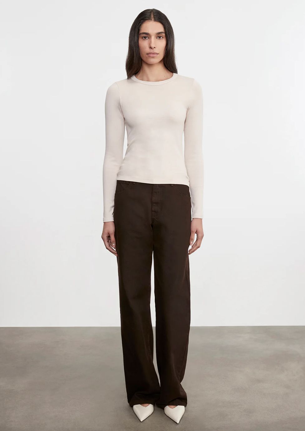 Enza Costa Supima Cotton Long Sleeve Tee
