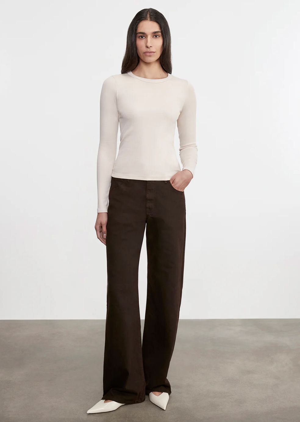 Enza Costa Supima Cotton Long Sleeve Tee
