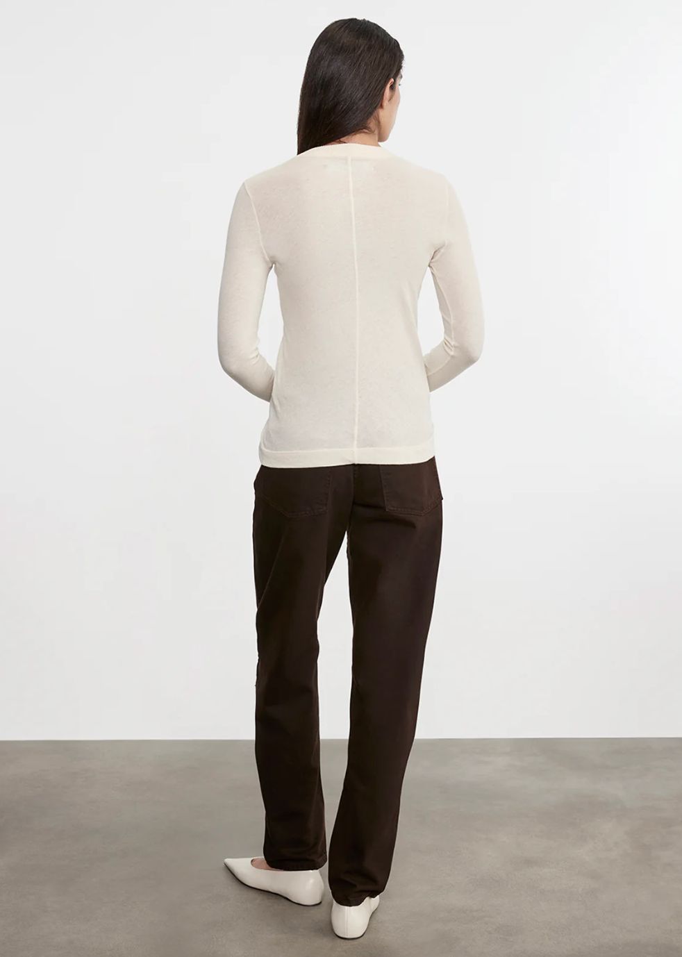 Enza Costa Cashmere Easy Cuff U Neck