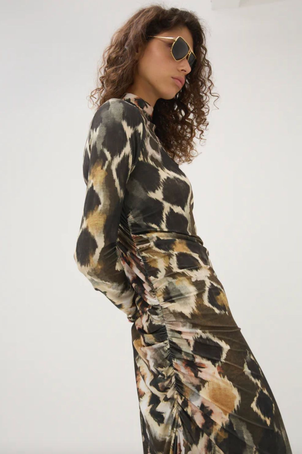 Maria Cher Fleetwood Curtis Long Dress