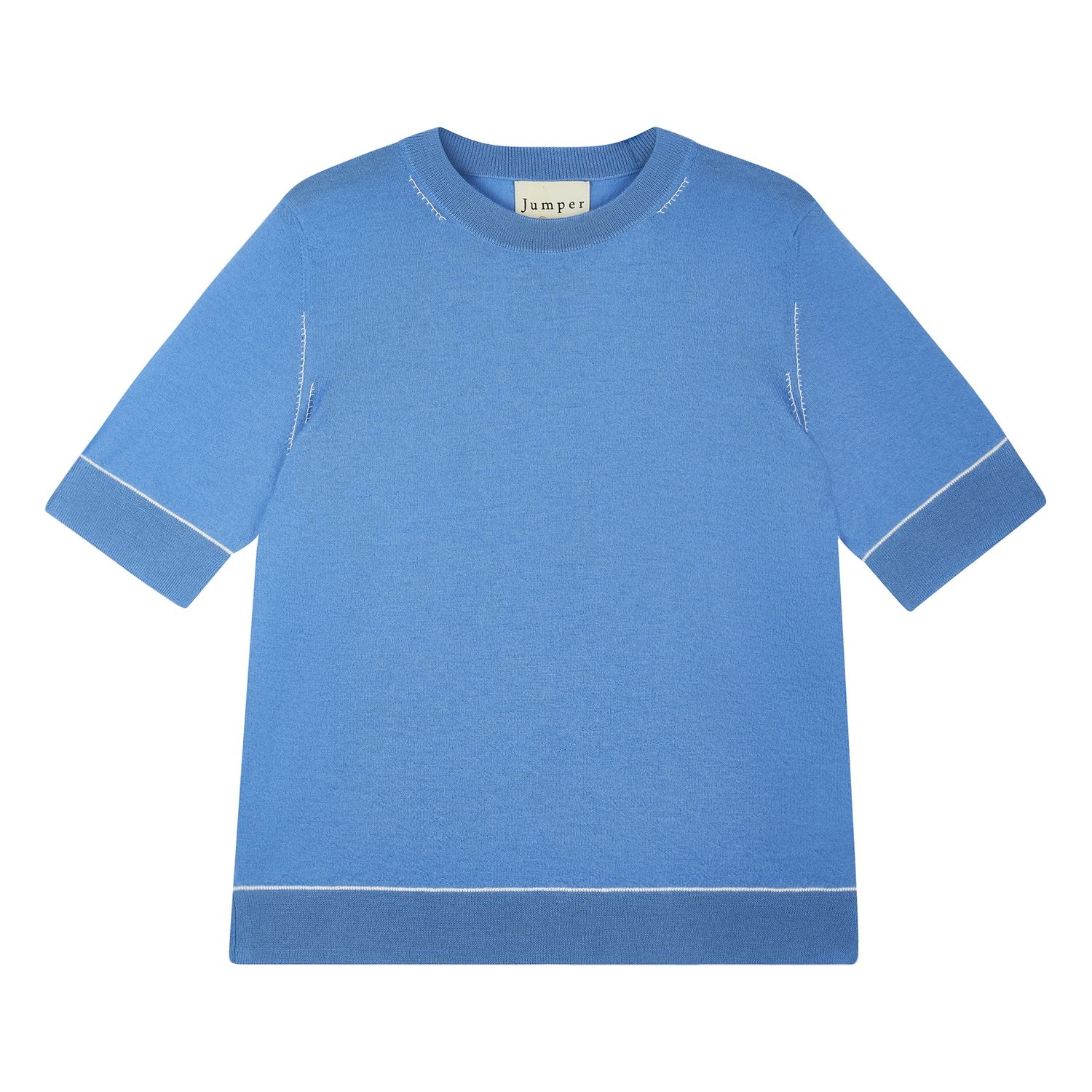 Jumper Contrast Stitch T-Shirt, Color: Splendour, Size: 1