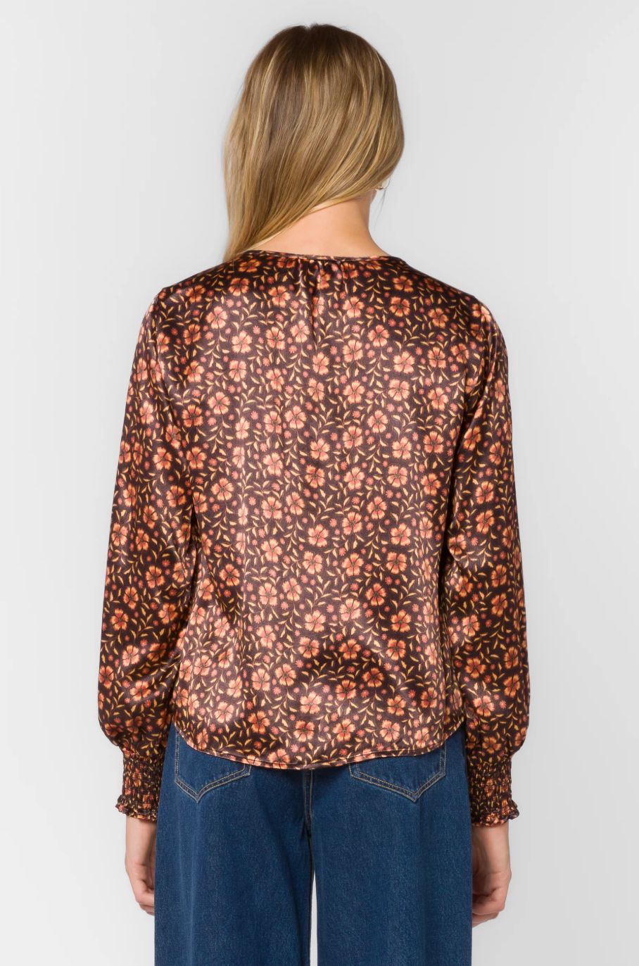 Velvet Heart Penny Brown Pansy Top