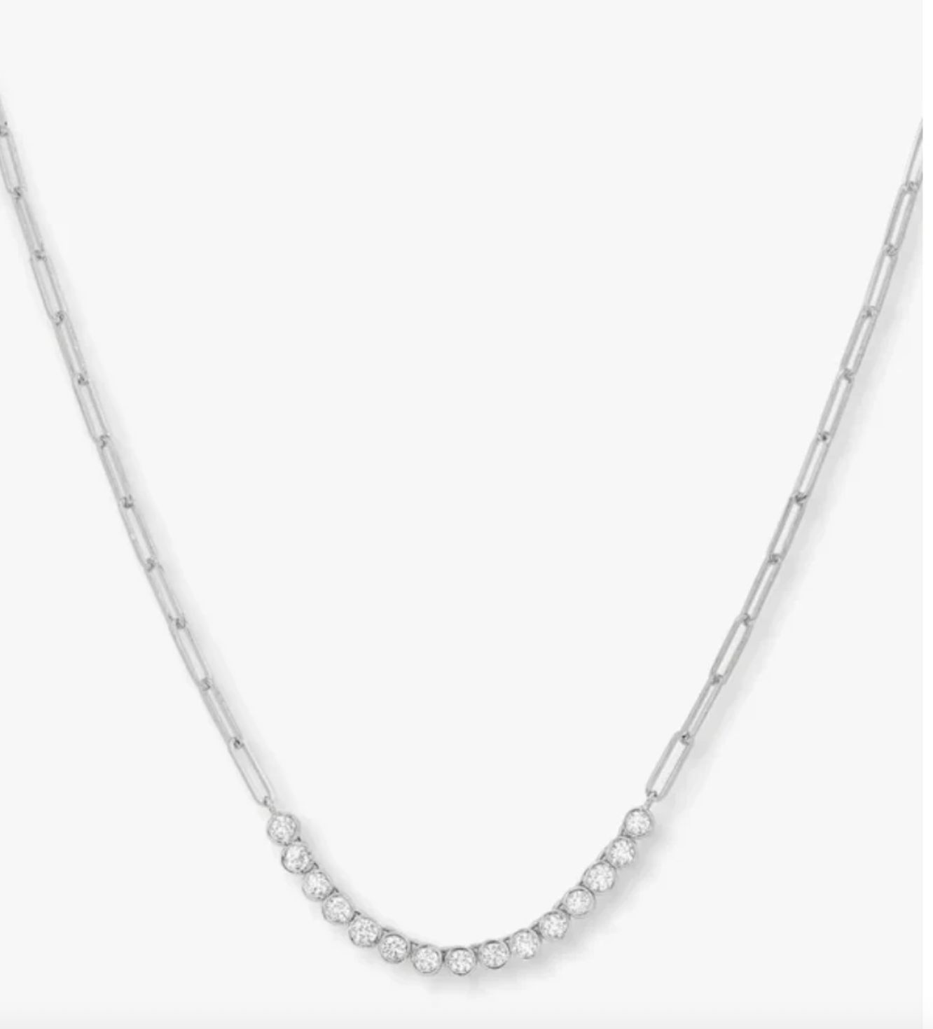 Melinda Maria Baroness Samantha Necklace in Silver