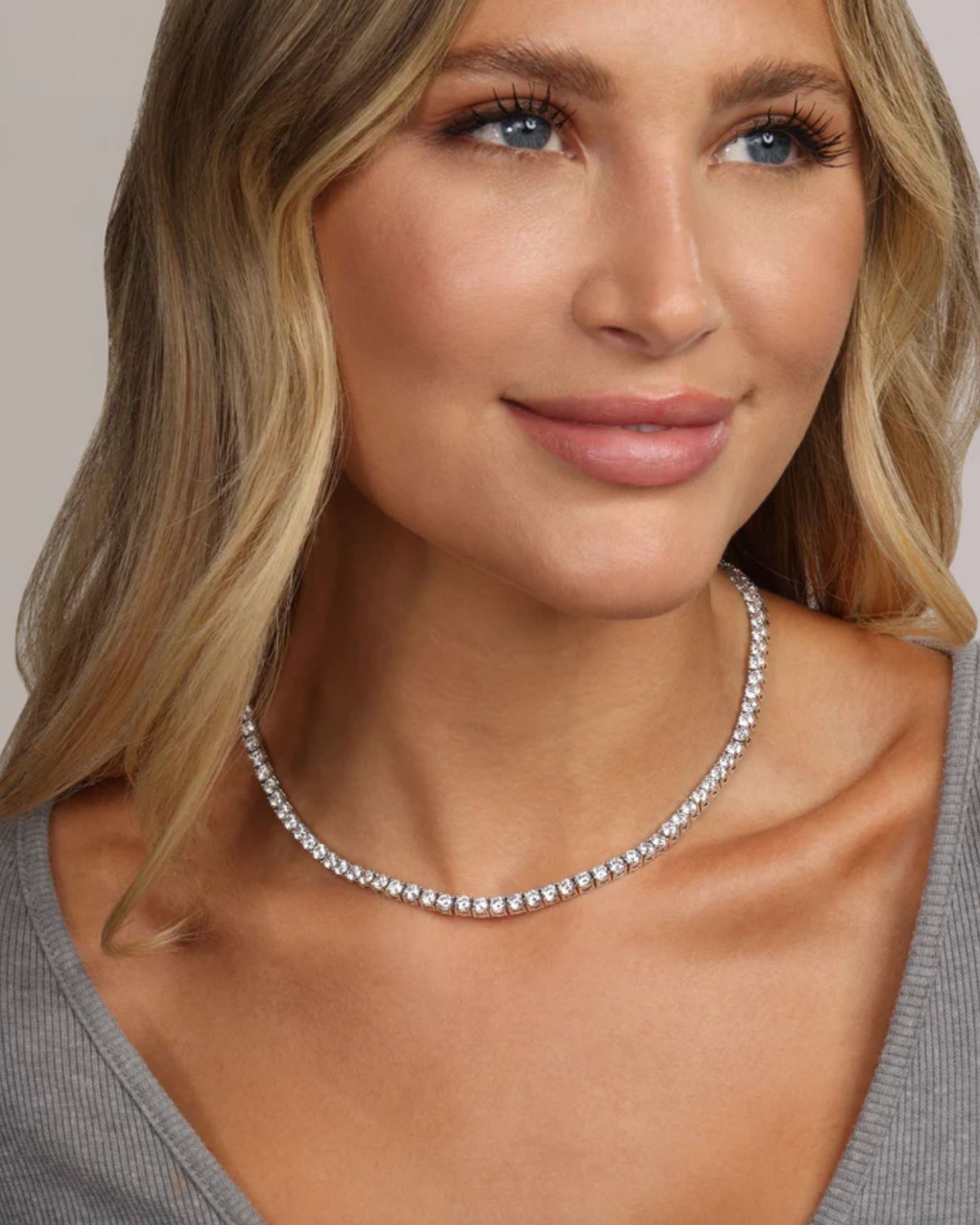 Melinda Maria 16" Heiress Tennis Necklace