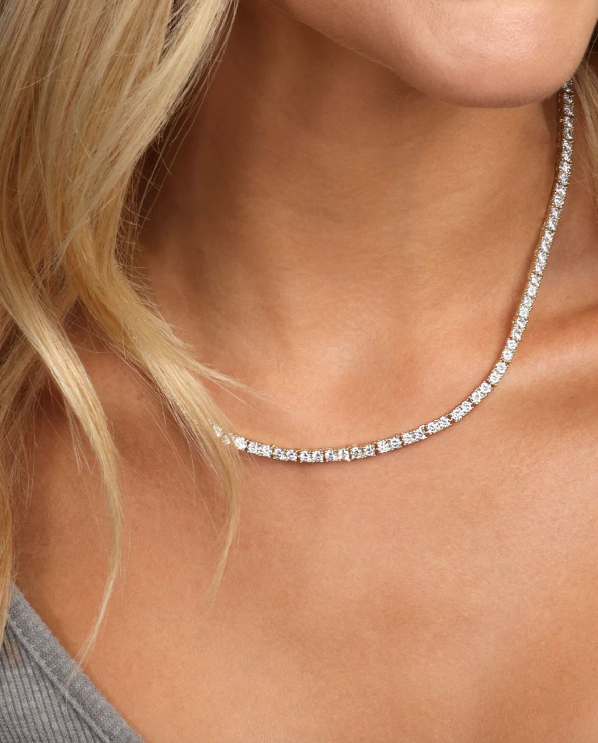 Melinda Maria 16" Heiress Tennis Necklace