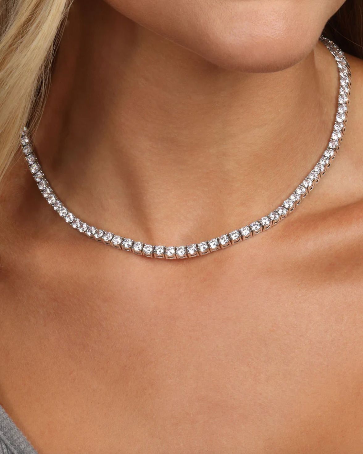 Melinda Maria 16" Heiress Tennis Necklace
