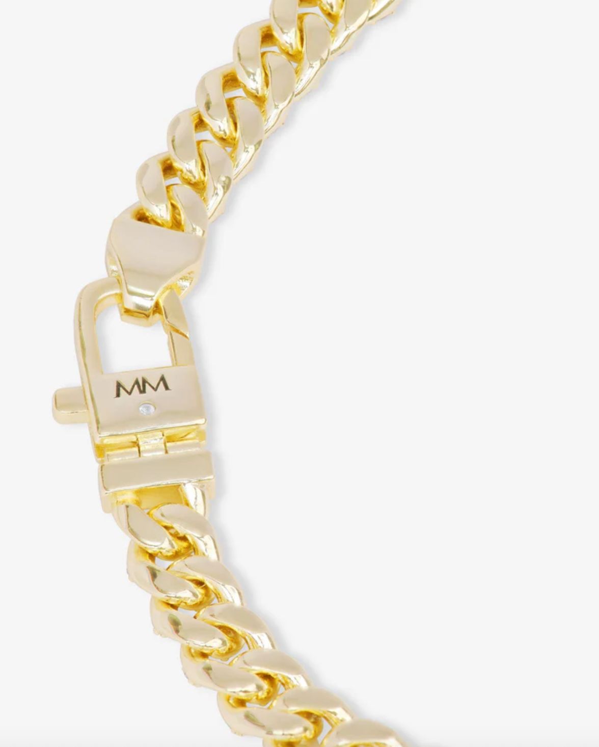 Melinda Maria Pave Julian Cuban Chain Bracelet