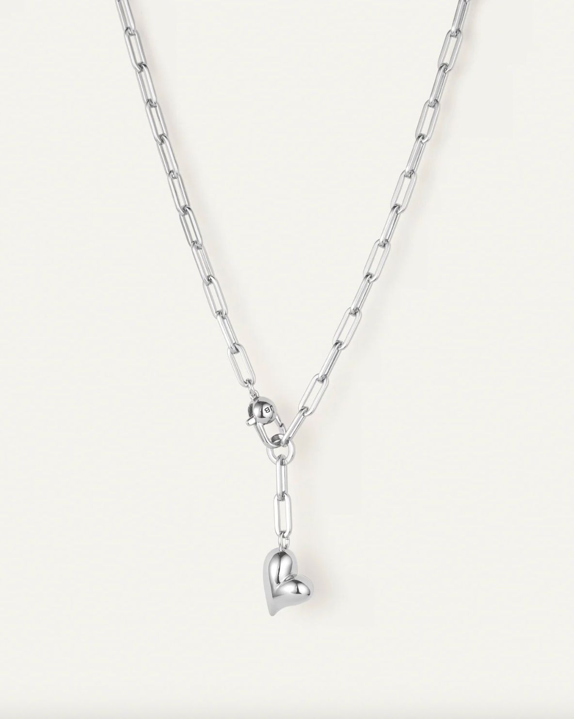 Jenny Bird Puffy Heart Necklace