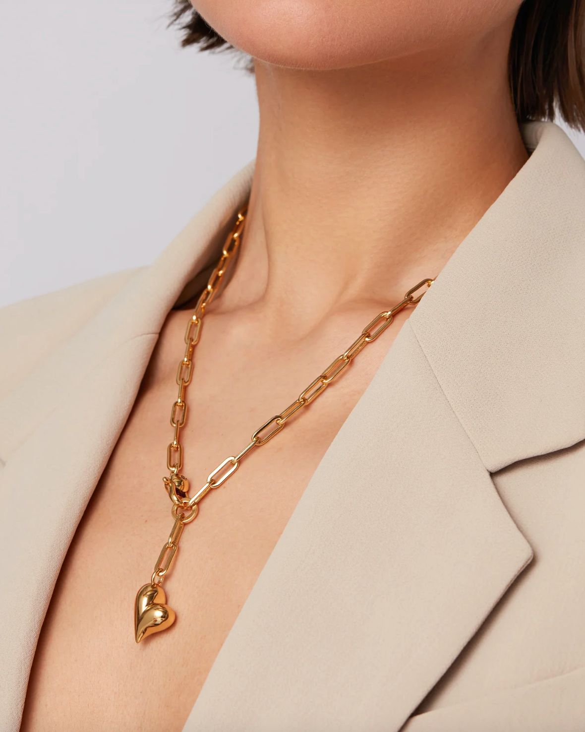 Jenny Bird Puffy Heart Necklace