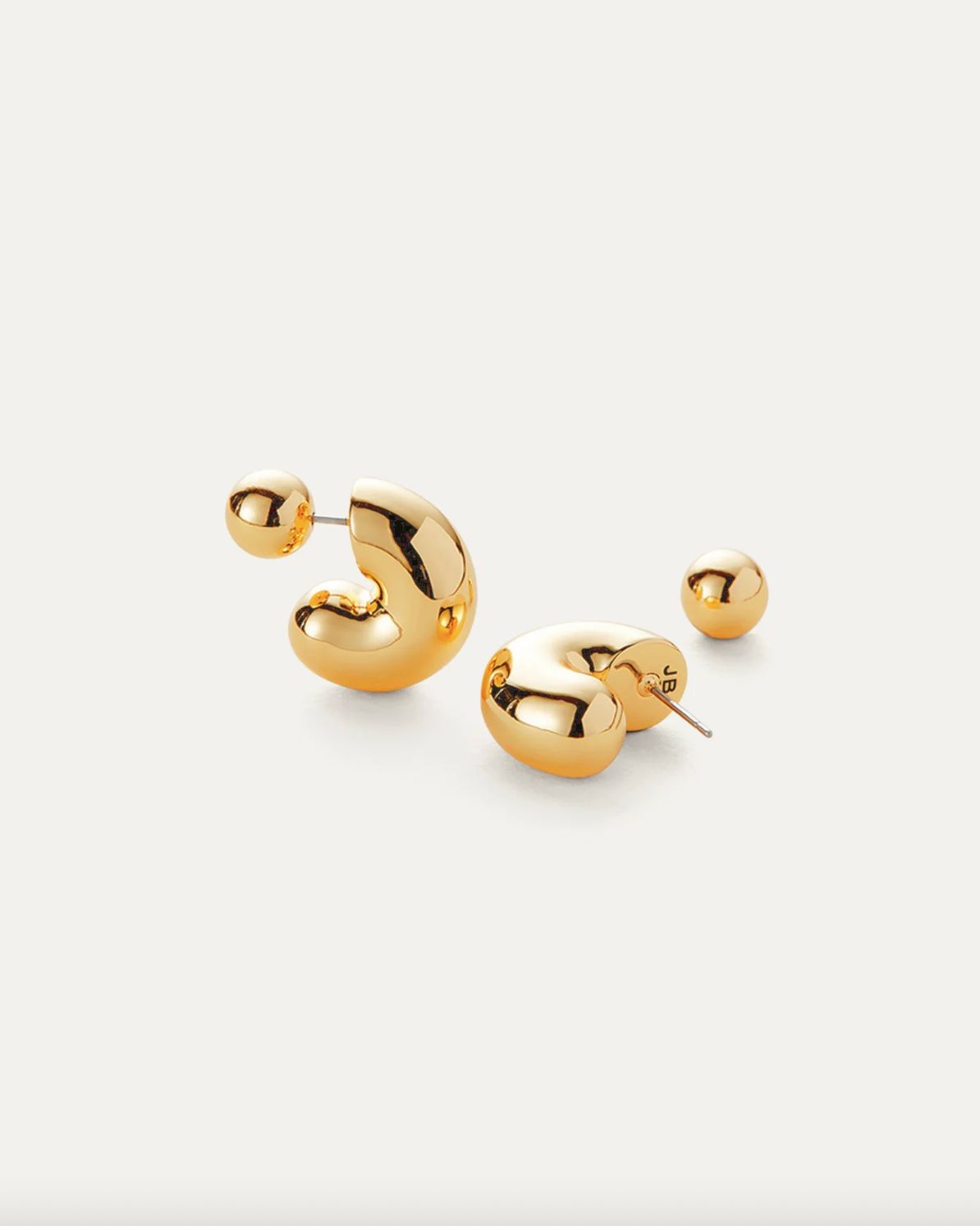 Jenny Bird Tome Hoops, Color: Gold