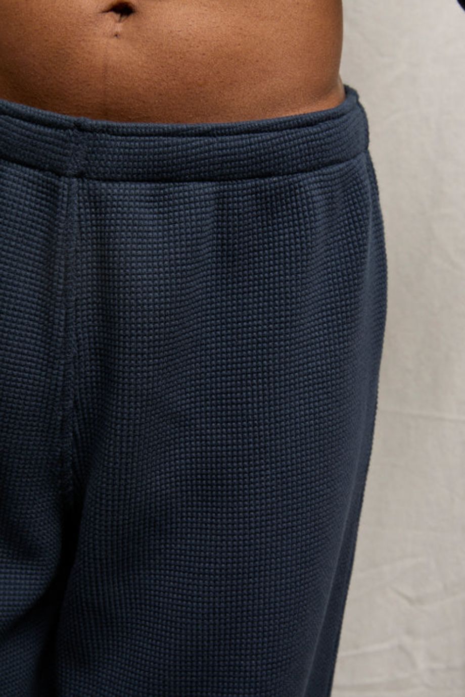 Perfect White Tee Shane Waffle Pants in Navy