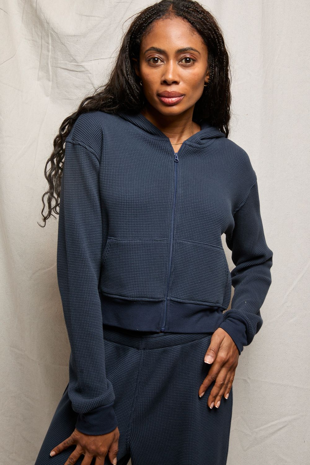 Perfect White Tee Inez Zip Up Hoodie