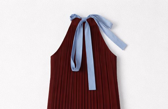 B-YU Long Pleated Dress