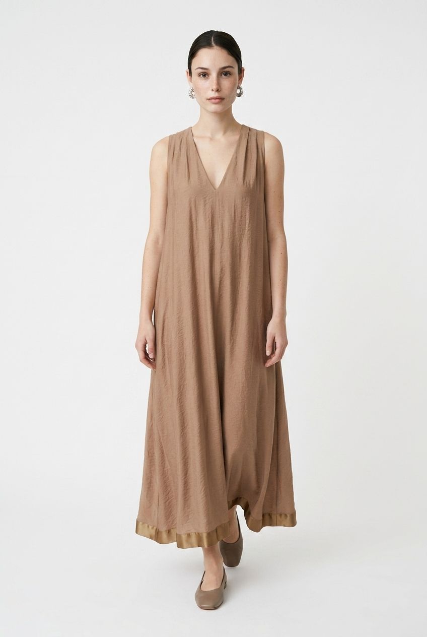 B-YU Abito Satin Maxi Dress