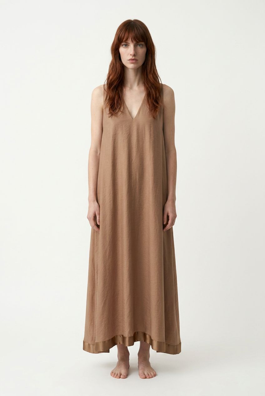 B-YU Abito Satin Maxi Dress