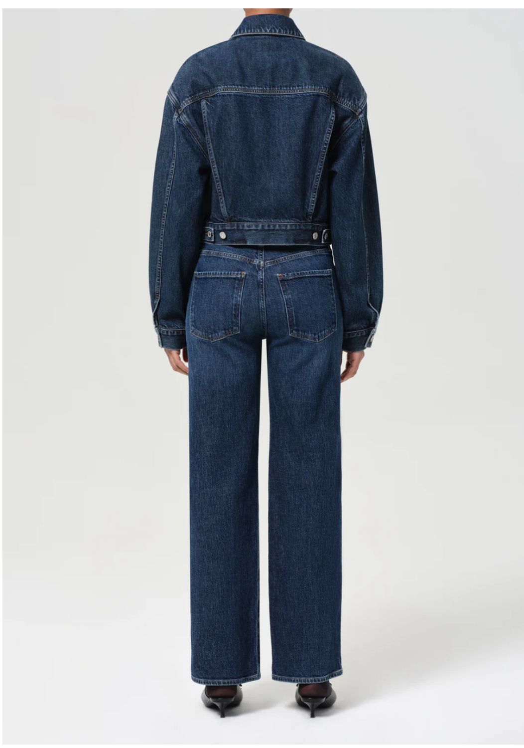 AGolde Harper Straight Jean in Echo